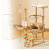 Multi-Level Cat Tree with Scratching Posts and Space Pod