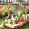 Felt Tomato Cat Wand Toy with Bell