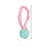 Knotted Cotton-Linen Rope Toy for Small Dogs