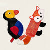 Squeaky Crinkle Dog Toy – Woodpecker or Red Fox
