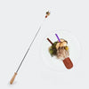 Telescoping Cat Teaser Wand with Interchangeable Attachments