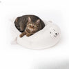 Semi-Enclosed Washable Pet Bed for Cats & Dogs