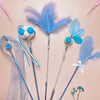 5-Piece Feather Cat Toy Set with Bells