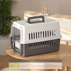 Plastic Travel Carrier for Cats and Small to Medium Dogs