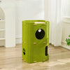 Multi-Tier Felt Cat Tower with Enclosed Hideaway and Scratcher