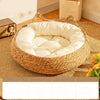 Woven Pet Bed for Cats and Small Dogs
